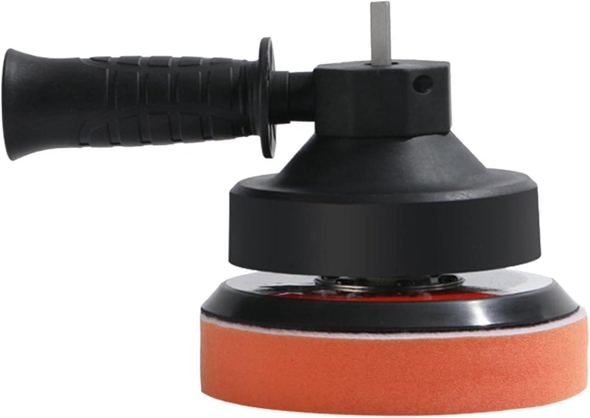 Draadloze Polijstmachine - Auto Detailer - Auto Lak Herstellen - Variabele Snelheid - 12 cm - Zwart/Bruin