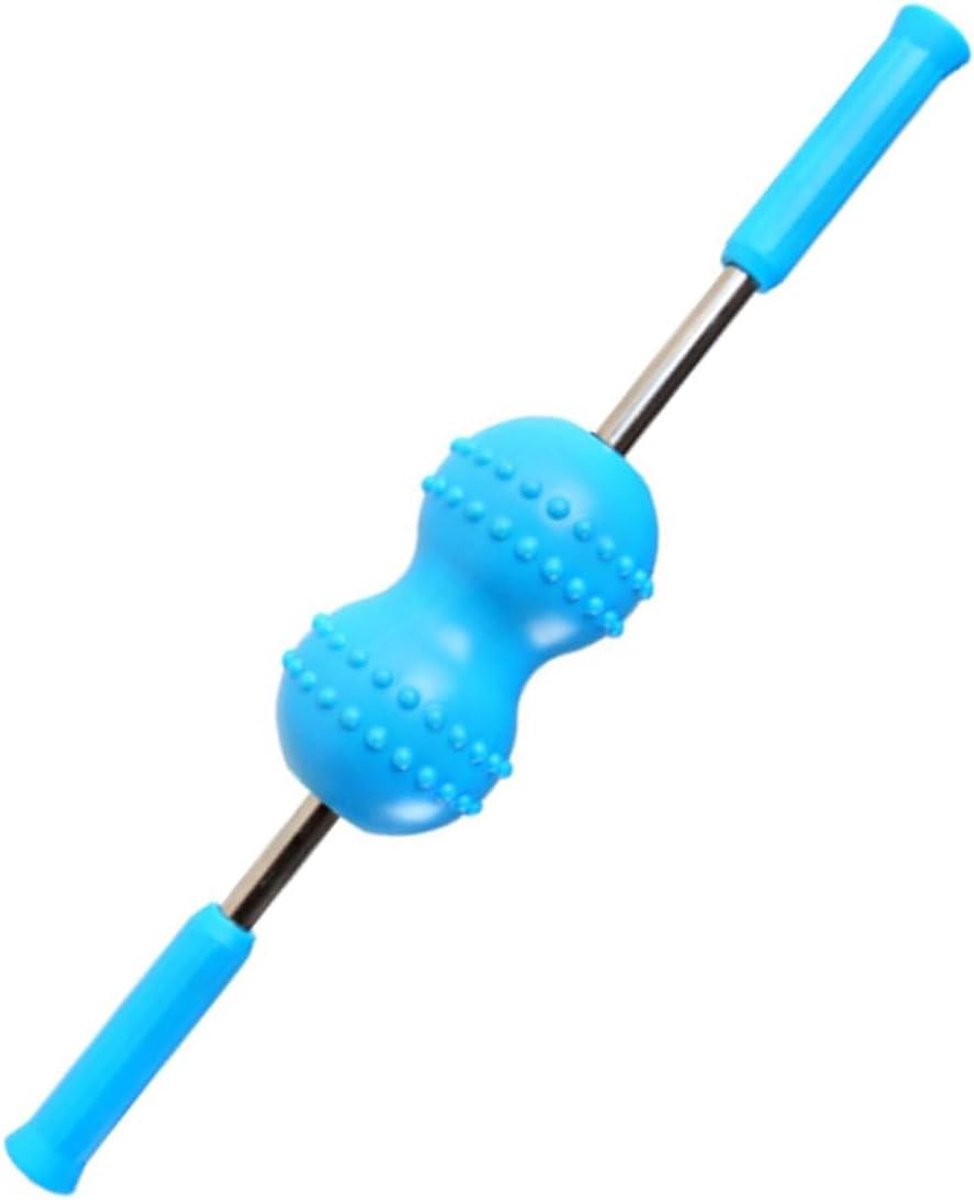 Nek Massagestick - Spierroller - Diepe Ontspanning - Ergonomisch Ontwerp - 46 cm - Zwart