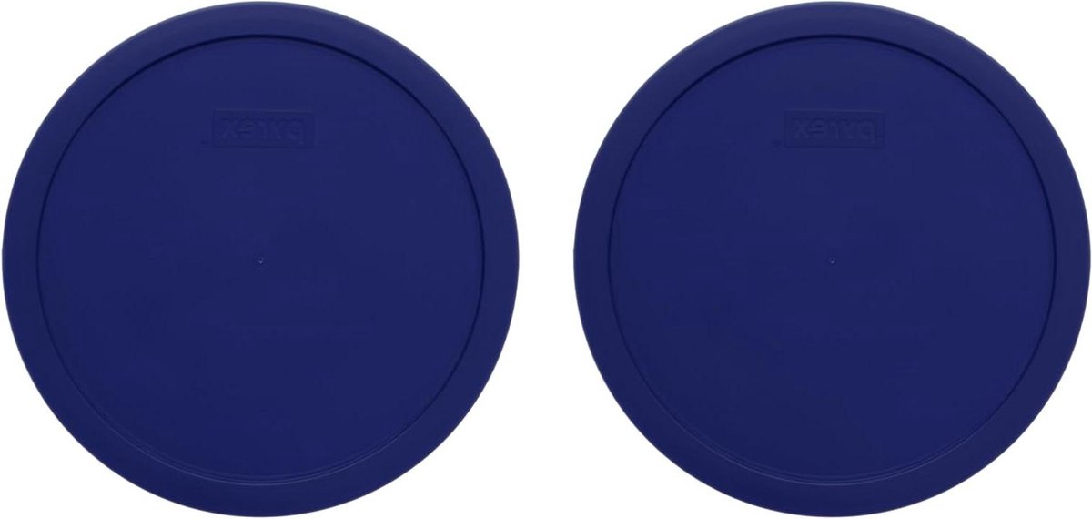 Mengkom Deksel - Reserve Deksel - Voedsel Bewaren - Niet-poreus Plastic - 2-Pack - Donkerblauw