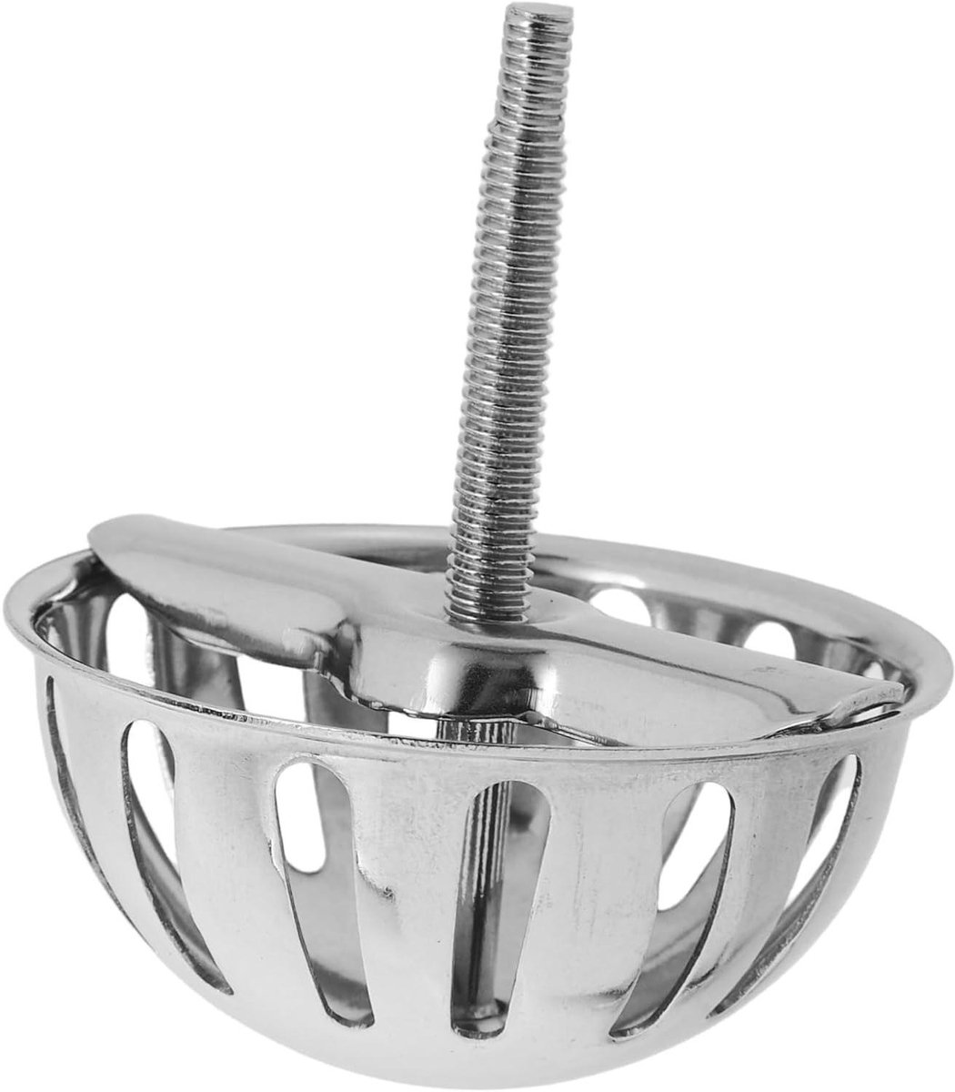 Urinoir Trechter Afdekking - Afvoer Filter - Schonere Toiletruimte - Roestvrij Staal - 7 x 6 x 6 cm - Zilver