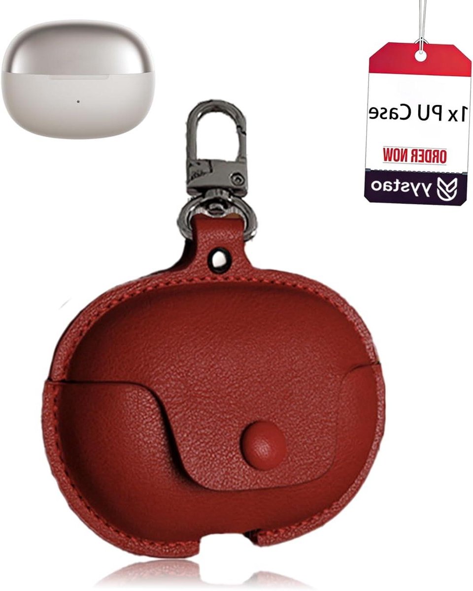 Oordopjes Hoes - Opbergtasje - Bescherming Oordopjes - Handgemaakt PU Leer - N.v.t. - Rood