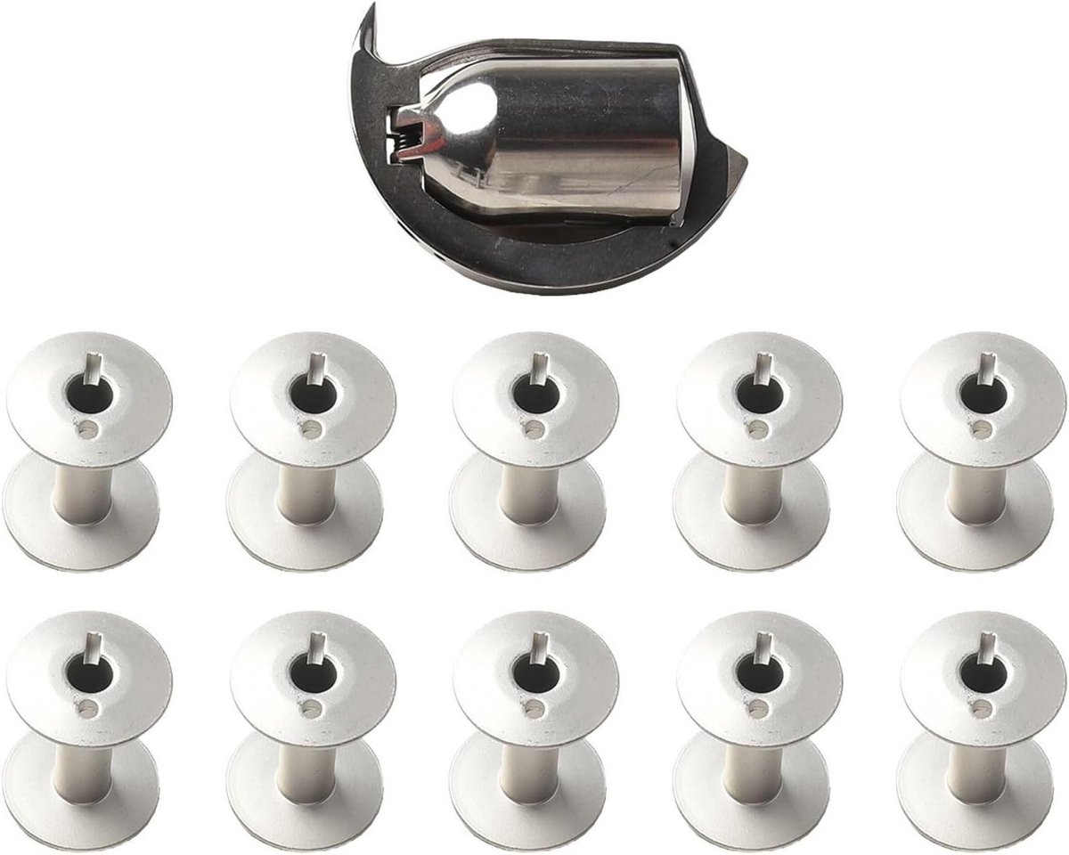 Shuttle Haak - Naaimachine Onderdeel - Industrieel Naaien - Gehard Staal - 5 x 2 x 2 cm - Zilver