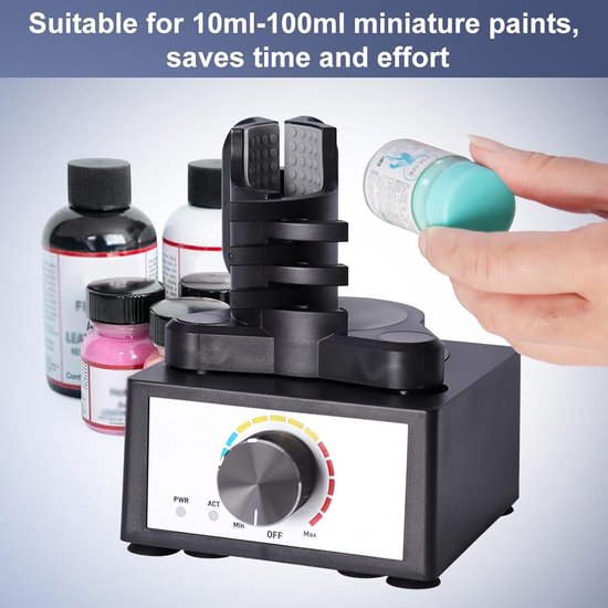 Mini Vortex Mixer - Verf Schudder - Laboratorium Mengen - Drietraps Snelheid - 10-100 ml - Wit — afbeelding 4