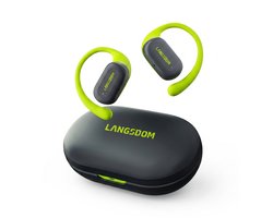 Draadloze Bluetooth Oordopjes - ENC Noise Cancelling - IPX5 Waterbestendig - Sport Oorhaken - Tot 40 Uur Batterijduur - Zwart