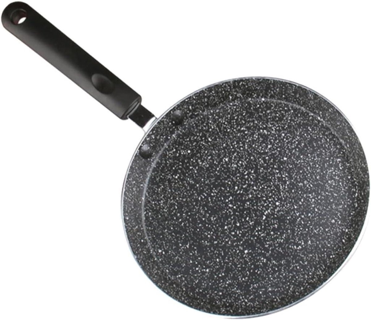 Koekenpan Omeletpan Grillpan Ontbijt Maken Keramische Coating 41x24x2 cm Zwart