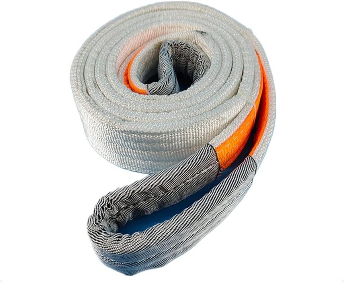 Hijsband Polyester - Kraanband Hefband - Goederen Verplaatsen - Meerlaags Geweven - 3t 2M - Wit