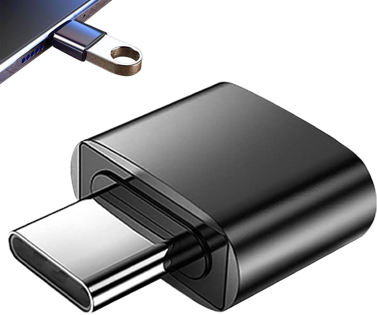 Adapter Type C - Converter USB - Apparaten Verbinden - Hoge Gegevensoverdracht - 1 cm - Zwart