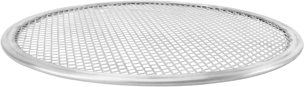Pizzaborden - Pizzaplaten - Pizzabakken - Geperforeerde Bodem - 40.6 cm - Zilver