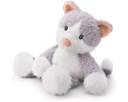 Knuffel Kat Felli - Pluche Dier - Knuffelen en Spelen - Gemaakt van Gerecycled Materiaal - 35 cm - Grijs