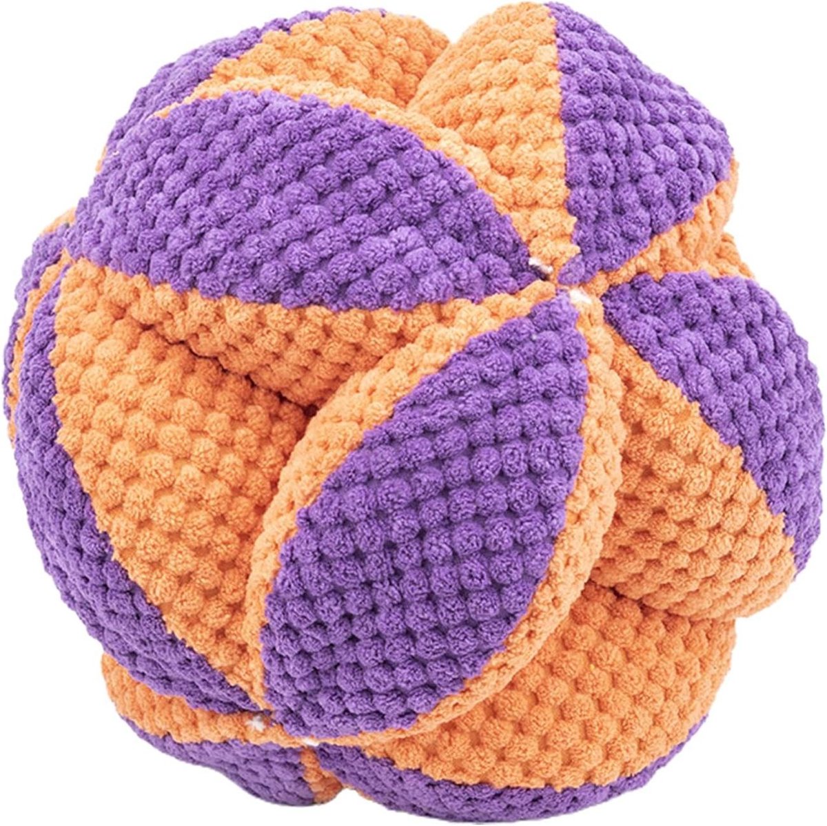 Hondensnuffelbal - Hondensnackbal Pluche - Mentale Stimulatie - Gebitsreiniging - 18x18x18cm - Kleurrijk