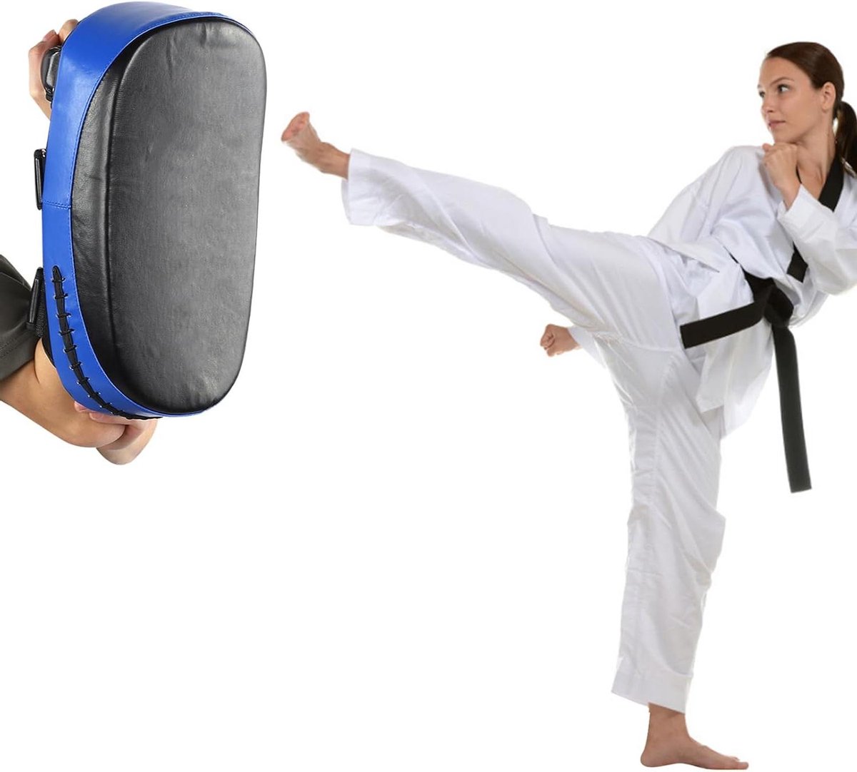 Boksbladen - Boksmantels Sparring Pads - Sport Training - Verbreed en Verdikt Ontwerp - 35x19 cm - Blauw