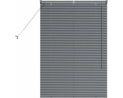 Raamblind Aluminium - Venetiaanse jaloezieën Luxaflex - Privacy en lichtcontrole - Matte afwerking - 95 x 130 cm - Donkergrijs
