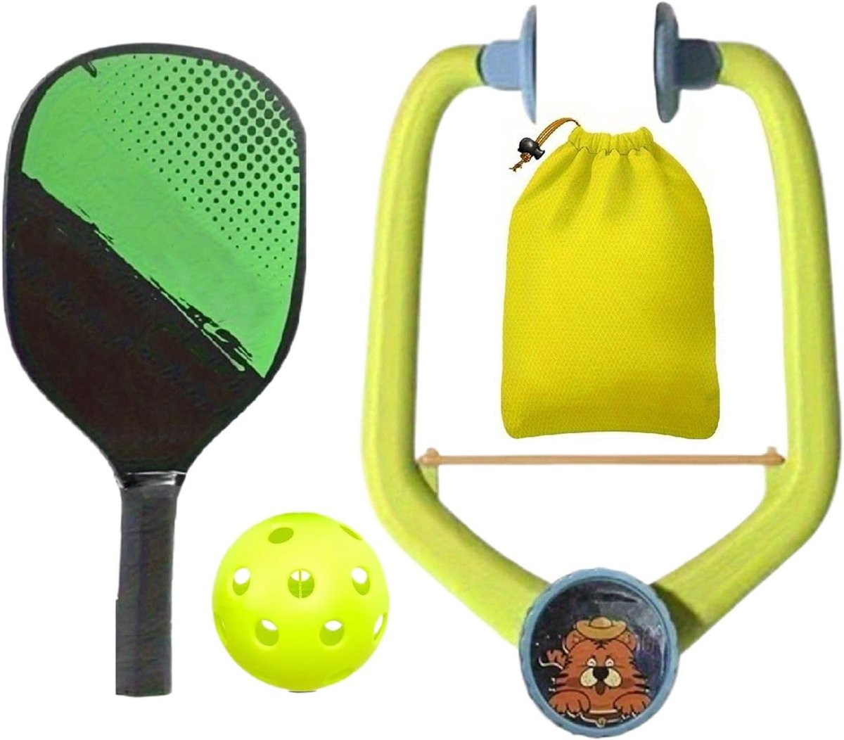 Pickleball Trainer - Oefenset Bal - Individueel Trainen - Verstelbaar Draagbaar - 16.5 x 26 cm - Niet gespecificeerd