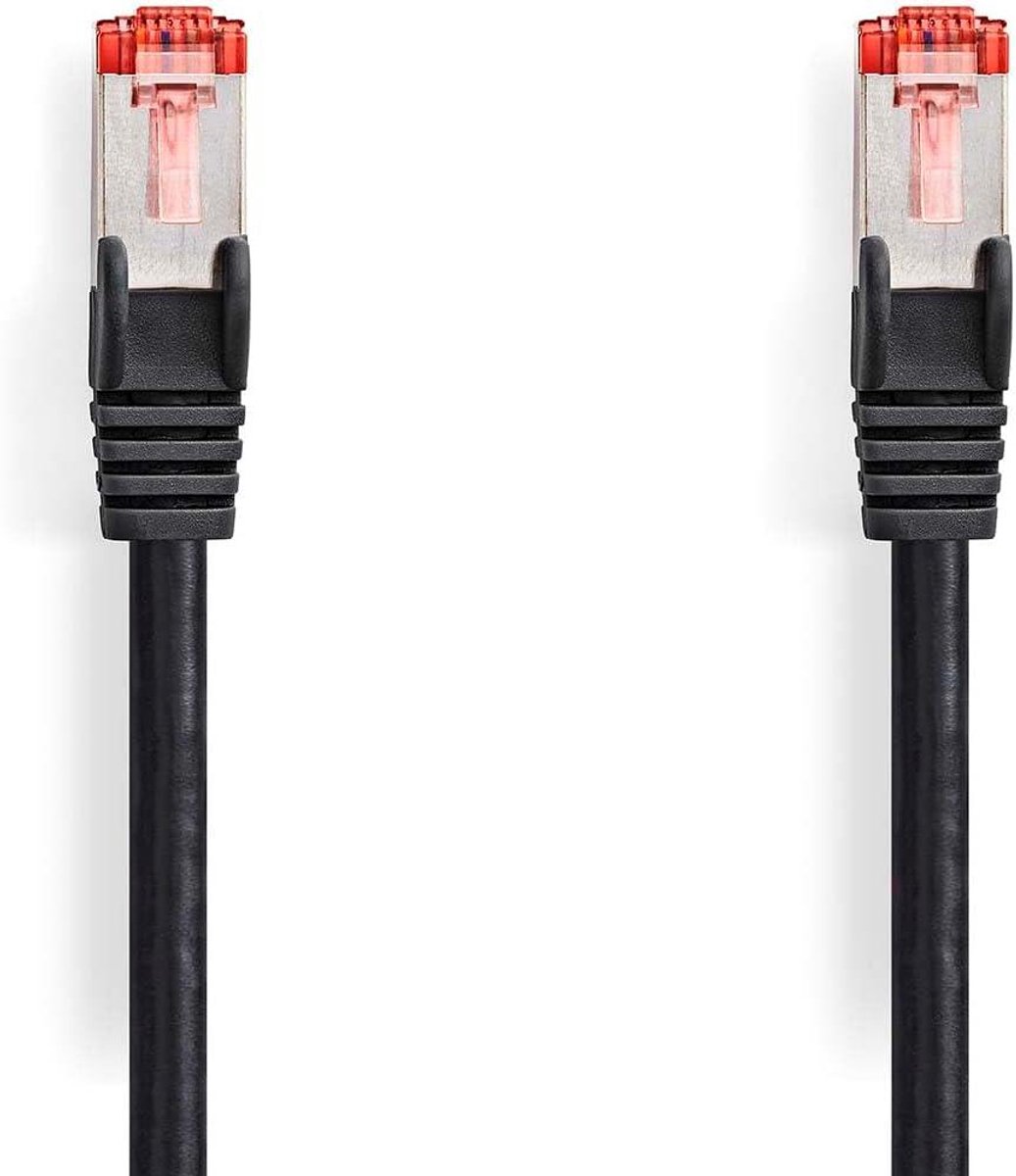 Netwerk Kabel - Ethernet Kabel - Internet Aansluiten - CAT6 Snelheid - 0.5 meter - Zwart