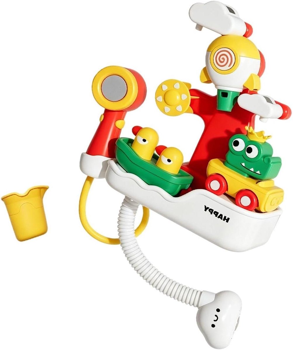 Badspeelgoed Douchekop - Water Speelgoed Bad - Interactief Spelen - Dynamische Waterstralen - 32 x 26 x 13 cm