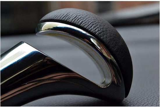 Versnellingspookknop Auto - Schakelknop Pook - Auto Personaliseren - Antislip Textuur - 9 cm Lengte - Zwart Zilver — afbeelding 5