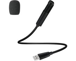 GELLDG USB Microfoon PC – Omnidirectionele Microfoon met 360° Verstelbare Zwanenhals – Geschikt voor Gesang, Voice-Chat, Webcasts en Online Onderwijs – ABS en Metaal