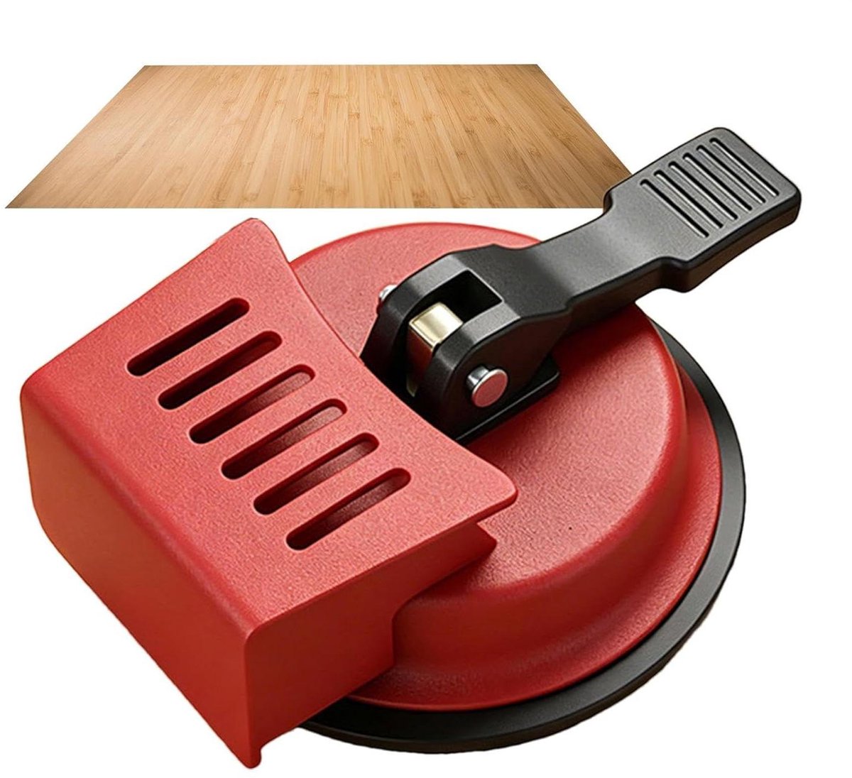 Vloerfixeertool - Zuignap Gereedschap - Vloeren Leggen - Robuuste Zuignappen - 70mm en 95mm - Zwart