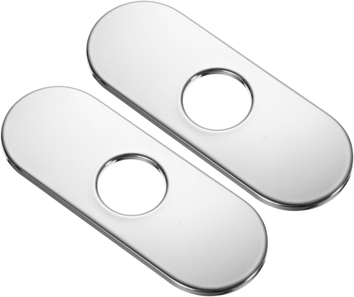 Kraan Gat Afdekplaat - Spoelbak Afdekking - Keuken en Badkamer - Lekvrij Ontwerp - 16 cm - Zilver