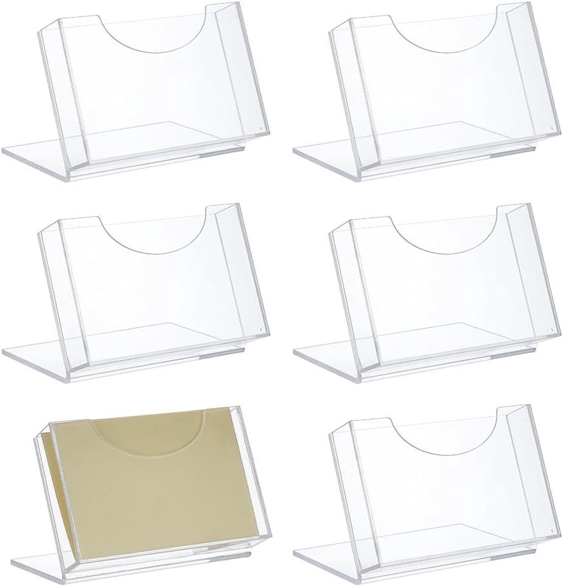 Acryl Ansichtkaart Houder - Kaart Display Stand - Bureau Organisatie - Helder Transparant Acryl - 10.7x15.6cm - Transparant