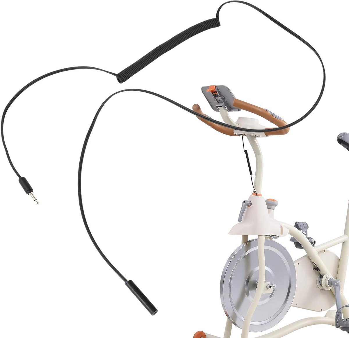 Sensorkabel Hometrainer - Inductiekabel Fiets - Cardio Training - Snelle Installatie - 116 cm - Zwart