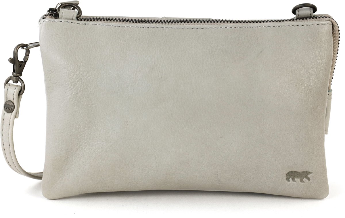 Bear Design Uma Leren Schoudertas / Clutch - Dust