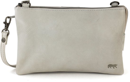 Bear Design Uma Leren Schoudertas / Clutch - Dust