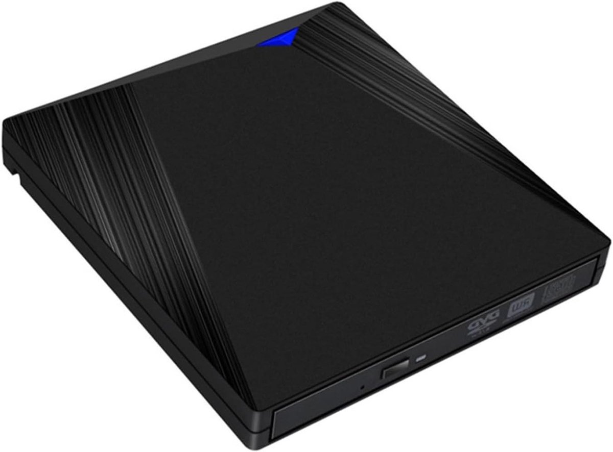 Externe DVD-speler - CD RW Brander - Films Kijken - USB 3.0 Type-C - 142 mm - Zwart