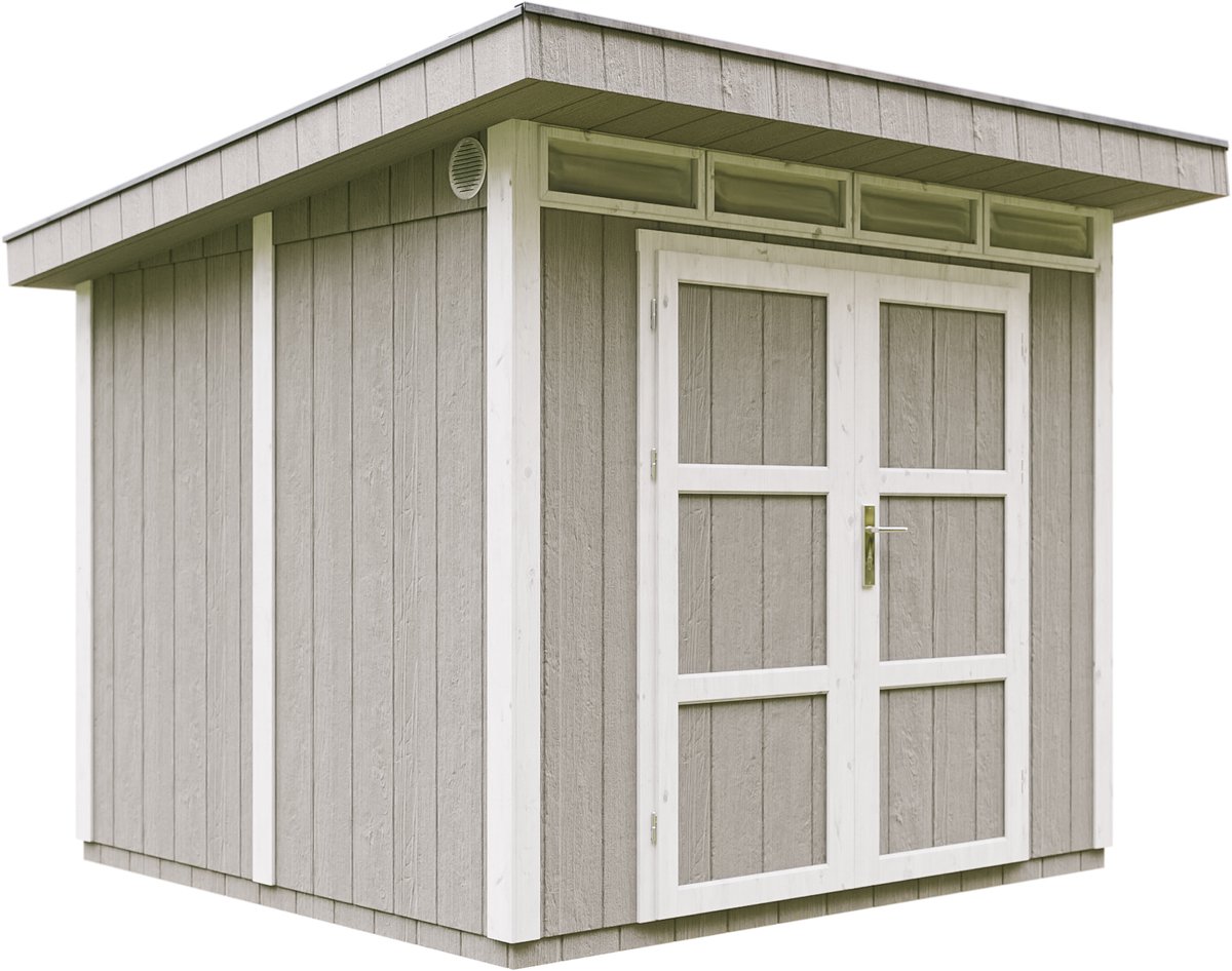 Bol.com Timbela M903A-TUNDRA GREY - LP SmartSide Tuinhuis op houtbasis - 6 m² - 294x279xH237 cm - met vloer en verf aanbieding