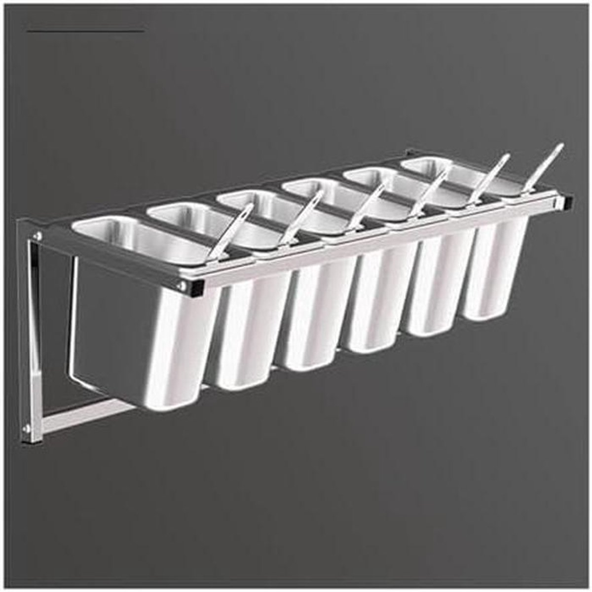 Specerijenrek - Keuken Organizer - Keuken Ordenen - Verwijderbare Bakken - 66.7x21x21cm - Zilver
