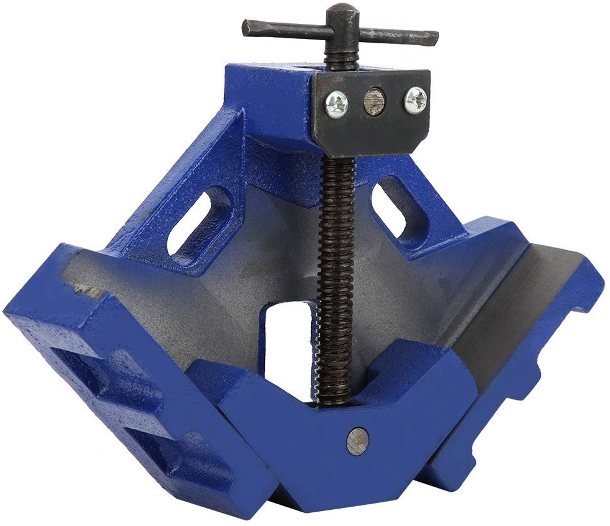 Dailygoody - OmGoods - Dailygoody - Hoekklem - Gietijzeren hoekklem - Enkele handgreep - 4 Inch - Ideaal voor houtbewerking - Las- en montagewerkzaamheden - Maximale klemope..