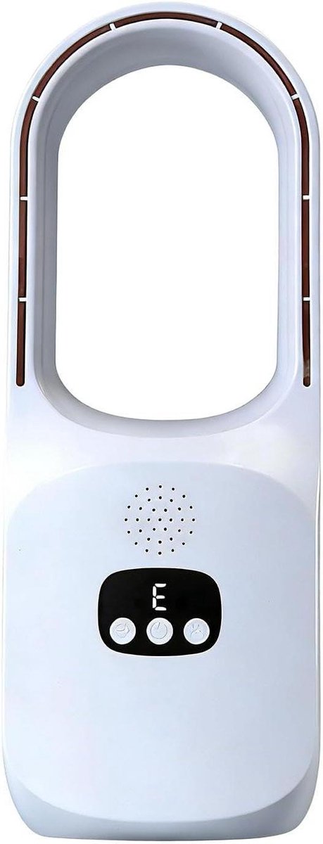 Bladloze Ventilator - Stille Luchtblazer - Persoonlijke Koeling - Dubbele Temperatuurregeling - 16.8 cm - Wit
