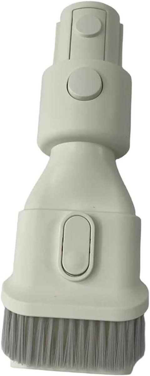 Zuigmond Borstel - Stofzuiger Accessoire - Stofzuigen Allerlei - 2-in-1 Combinatie - 10 x 10 x 10 cm - Beige