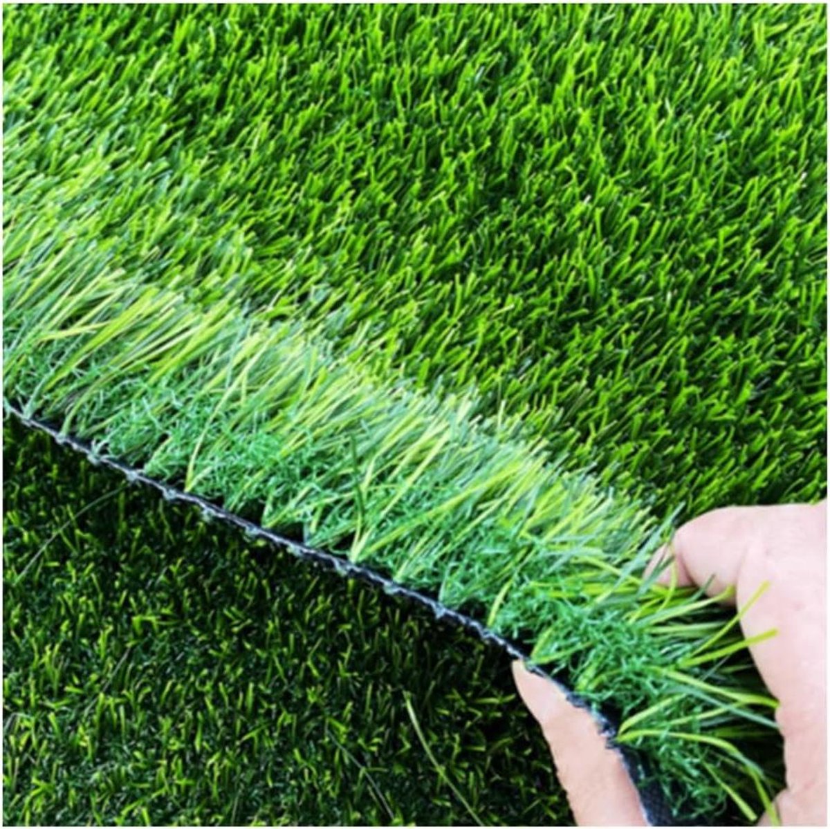 Kunstgras Mat - Synthetisch Gras Gazon - Tuin Decoratie - Realistisch Dik - 3 x 4 m - Groen