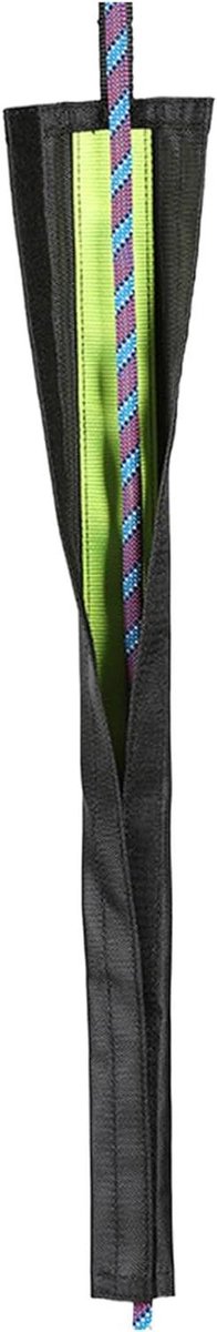 Kabelbescherming Klimtouw - Versterkte Touwhoes - Outdoor Avontuur - Dubbellaags Ontwerp - 83 x 13 cm - Zwart