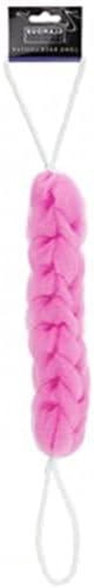 Douche Spons - Bad Borstel - Huid Reinigen - Dubbele Touwlus - 60 cm - Roze