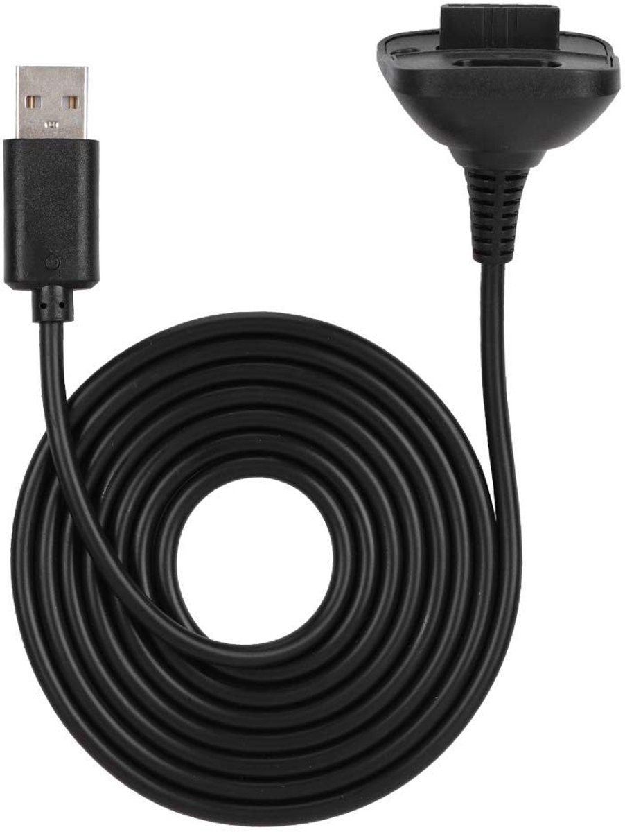 Dailygoody - 360 oplader - Oplaadkabel voor gaming - Zwart - Draadloos opladen - Compatibel met 360 controllers - Perfect voor gamers
