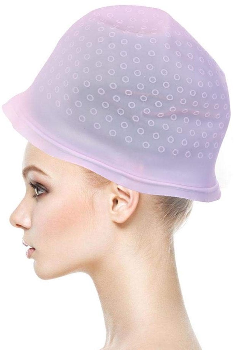 Dailygoody - Silicone Haarverf Cap - Professionele Kapsalon Accessoires - Matte Kleur - Haar Styling Tools - Geschikt voor Alle Haartypes - Blauw