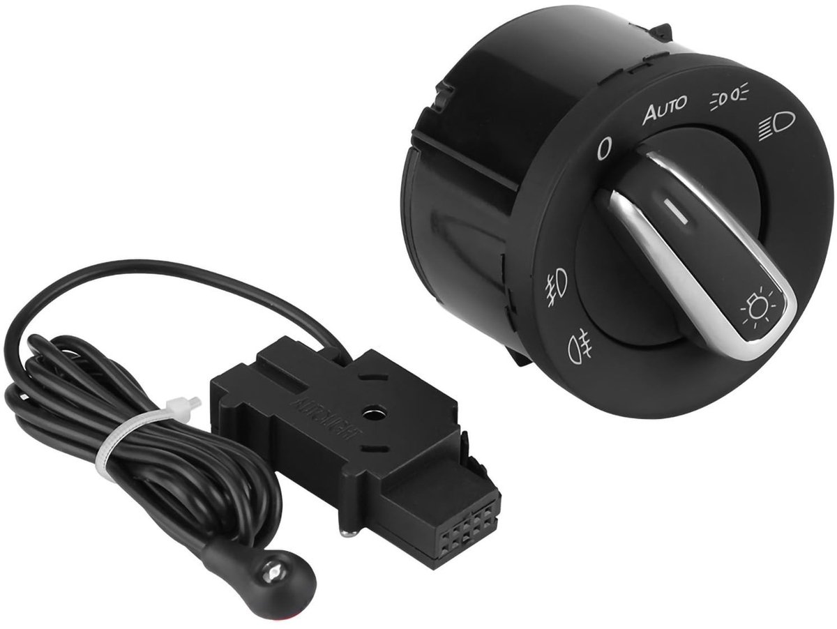 Dailygoody - OmGoods - Dailygoody - Headlight Switch Control - Auto koplamp schakelaar - Duurzaam en gebruiksvriendelijk - Zwart - Sensor voor verlichting - Geschikt vo