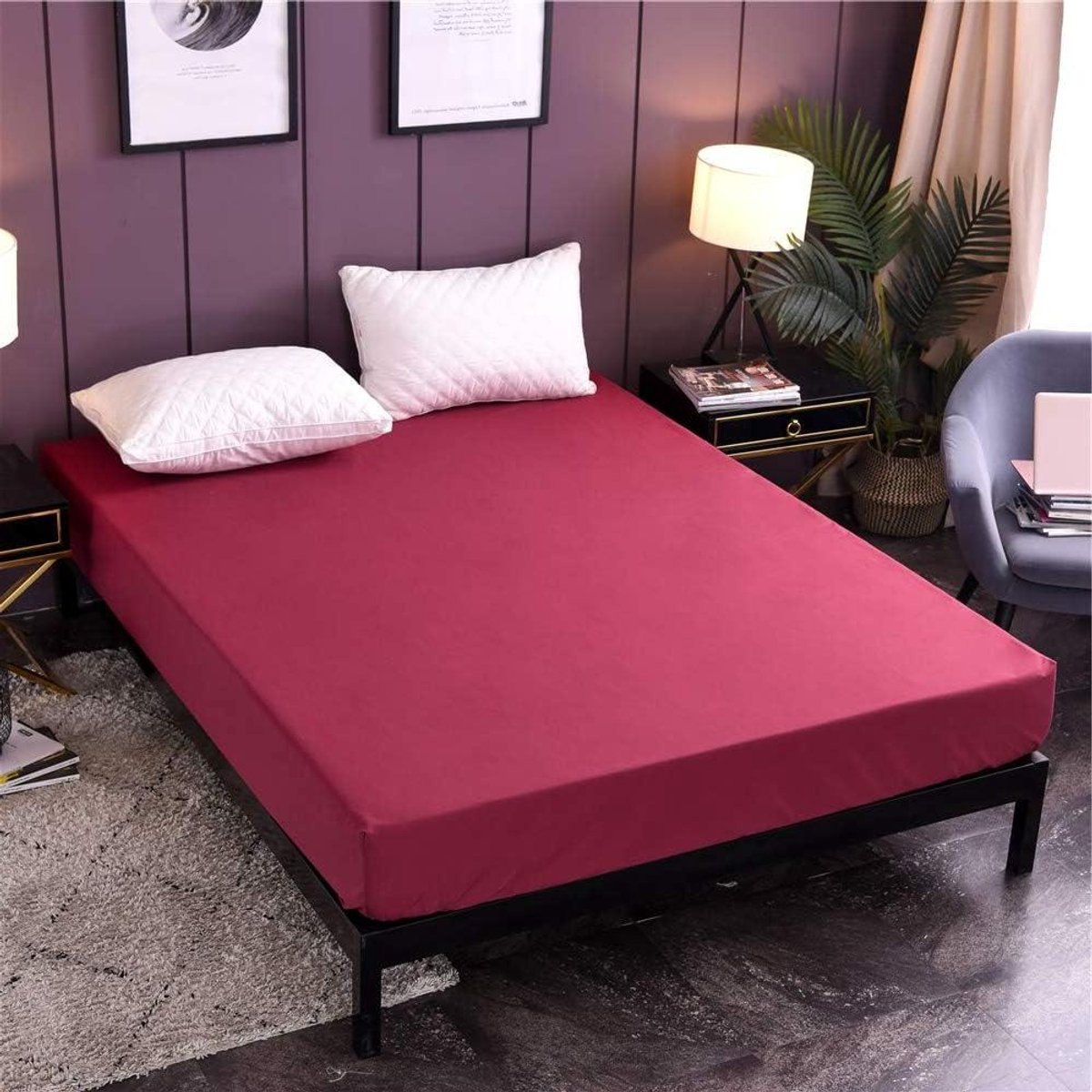 Hoeslaken Microvezel - Matrasbeschermer Waterdicht - Matras Beschermen - Waterdicht - 135x