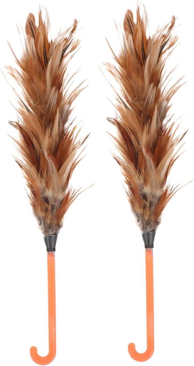 Pluizen Duster - Stofdoek Handvat - Huishoudelijk Reinigen - Vangt Stof Magnetisch - 42 cm Lengte - Assorti Kleur