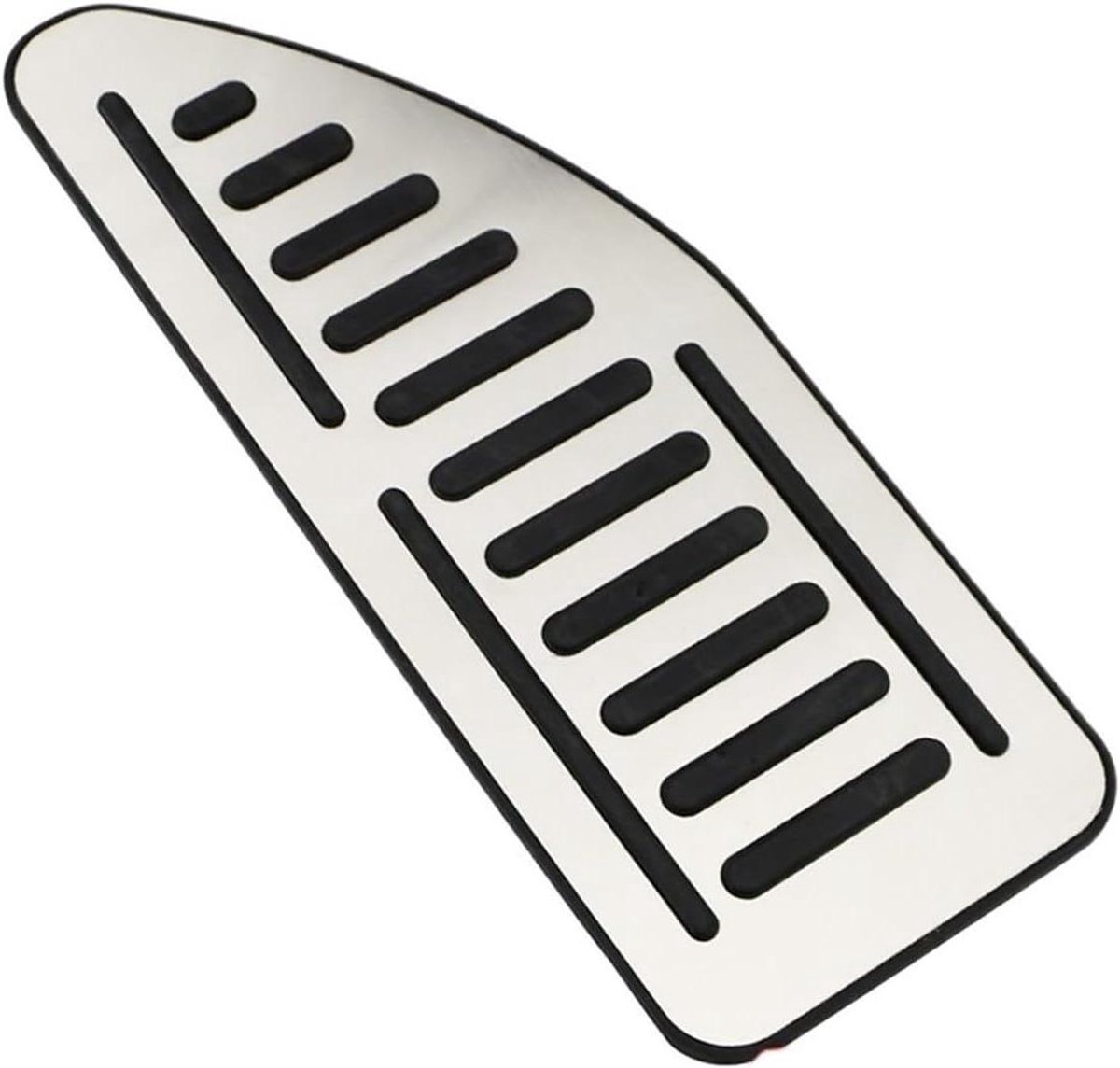 Pedaalhoezen Auto - Voetsteun Plaat - Verbeterde Grip - Antislip Ontwerp - 150 g - Zilver