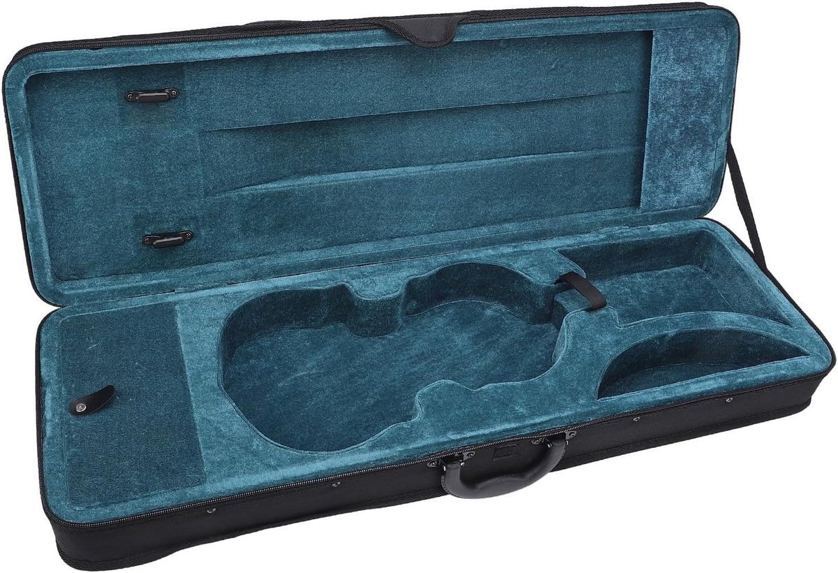 Viool Koffer - Instrument Tas - Muziek Transport - Lichtgewicht Hard Shell - 3/4 Maat - Zwart