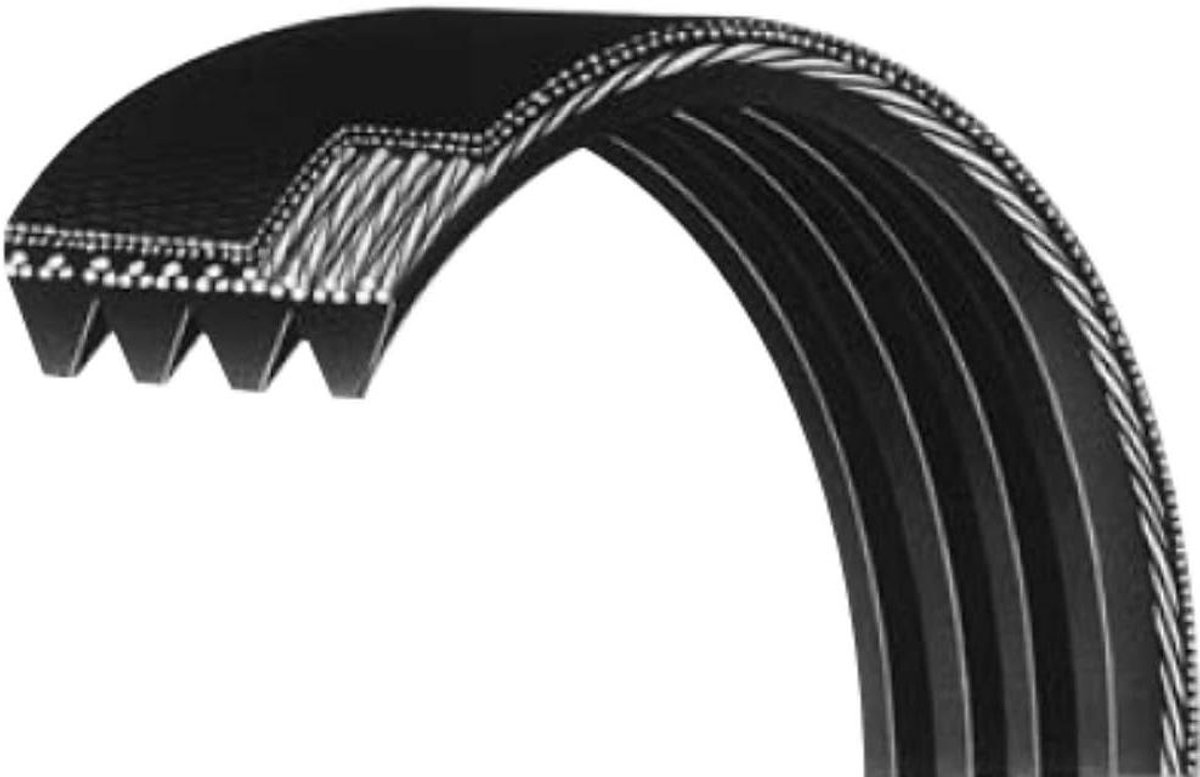 Aandrijfriem - Vervangende riem - Motoronderdeel vervangen - Past in brievenbus - 209x7mm - Zwart