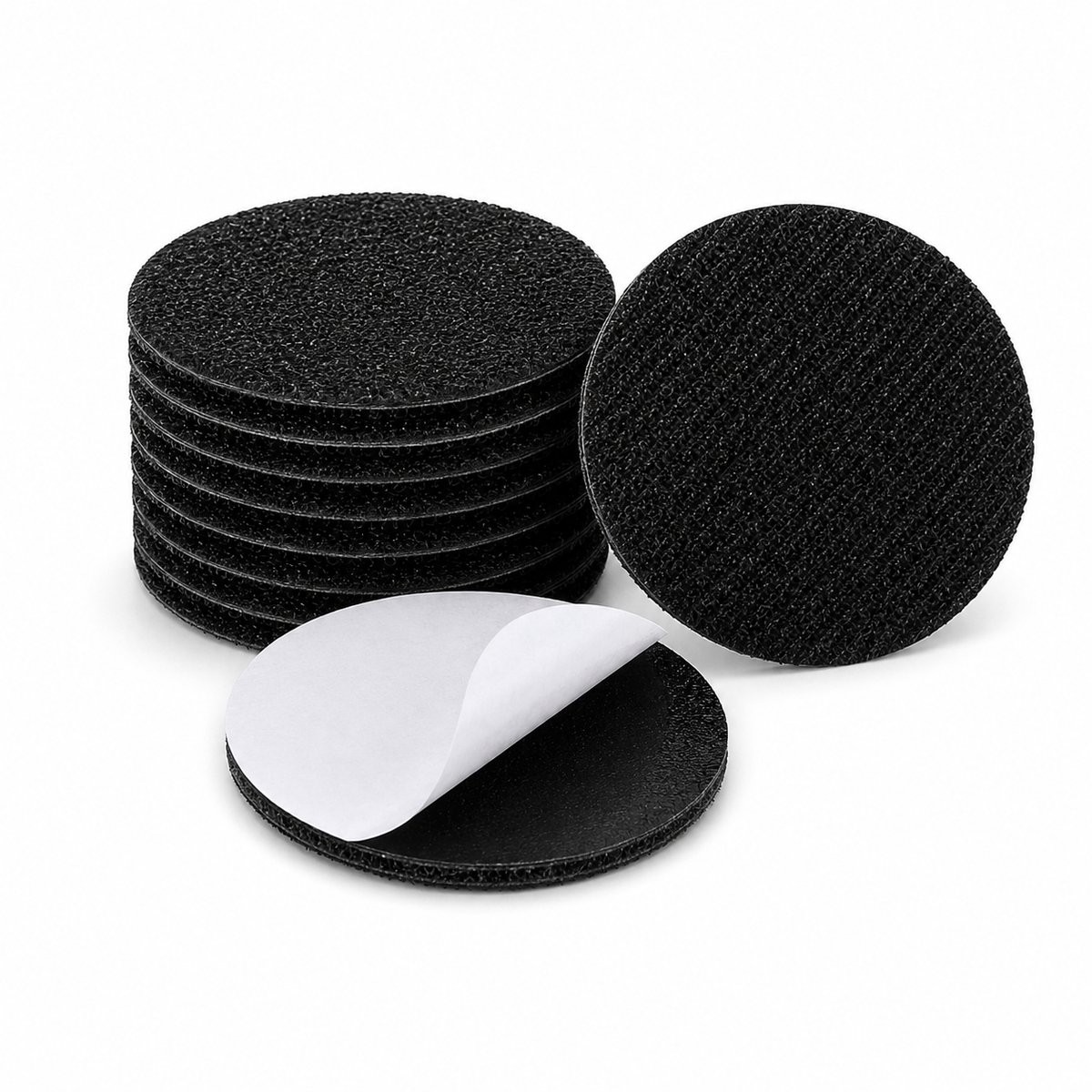 Consumerce® Klittenband Rondjes Zelfklevend – Ø 5cm - 10 Stuks – Klitteband Naaibaar – Velcro Tape Patch
