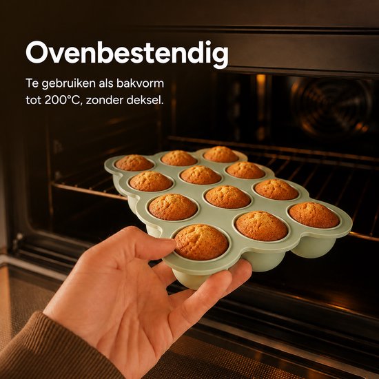 Bangosa Babyvoeding bewaarbakjes set - Baby bakjes - Moedermelk Bewaren - Diepvriesbakjes - Vriezer bakjes - BPA Vrij Siliconen - Babyvoedingsaccessoires - 2 stuks van Bangosa — afbeelding 3