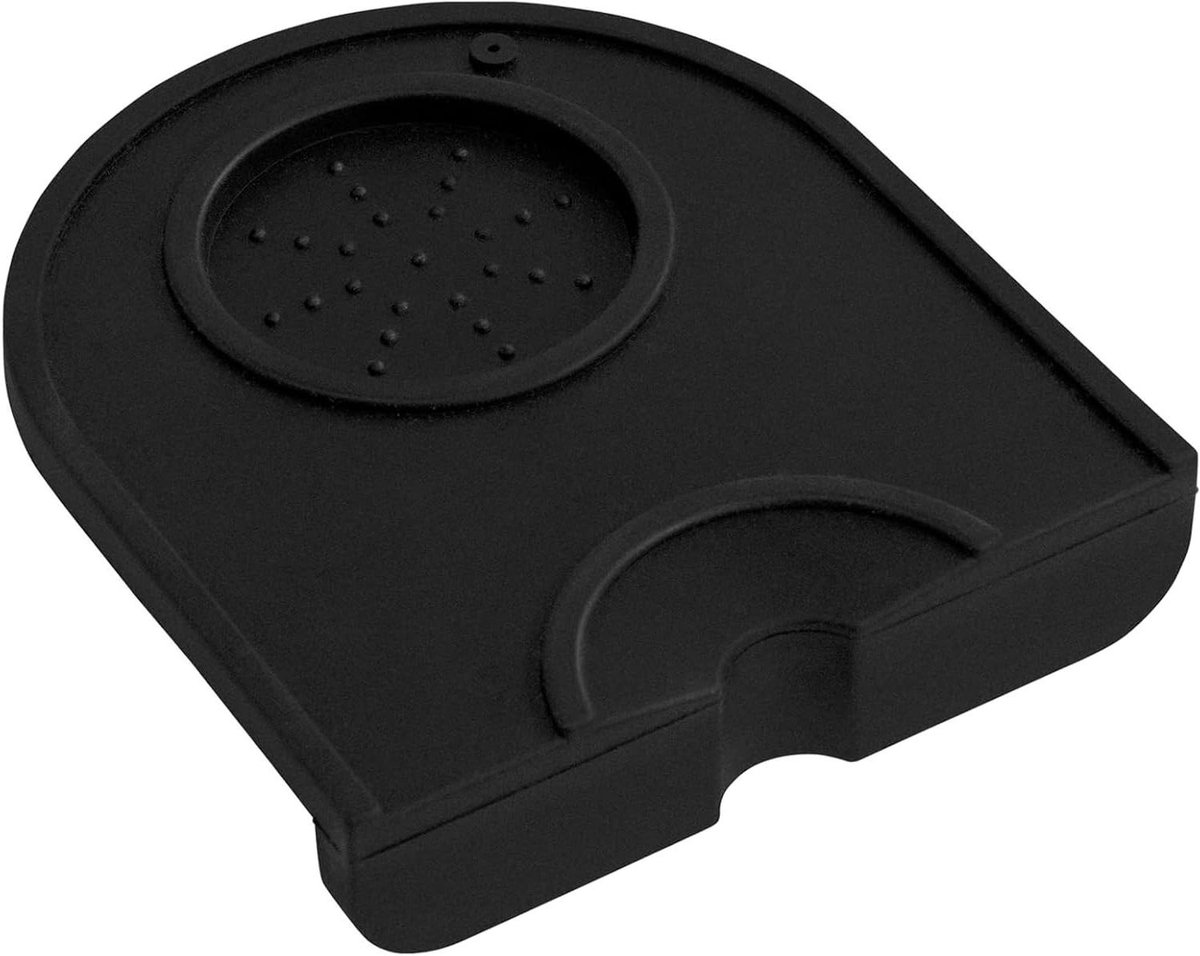 Aanstampmat Koffie Portafilter Houder Espresso Bereiden Ingebouwde Stampersteun 14 x 12.5 cm Zwart