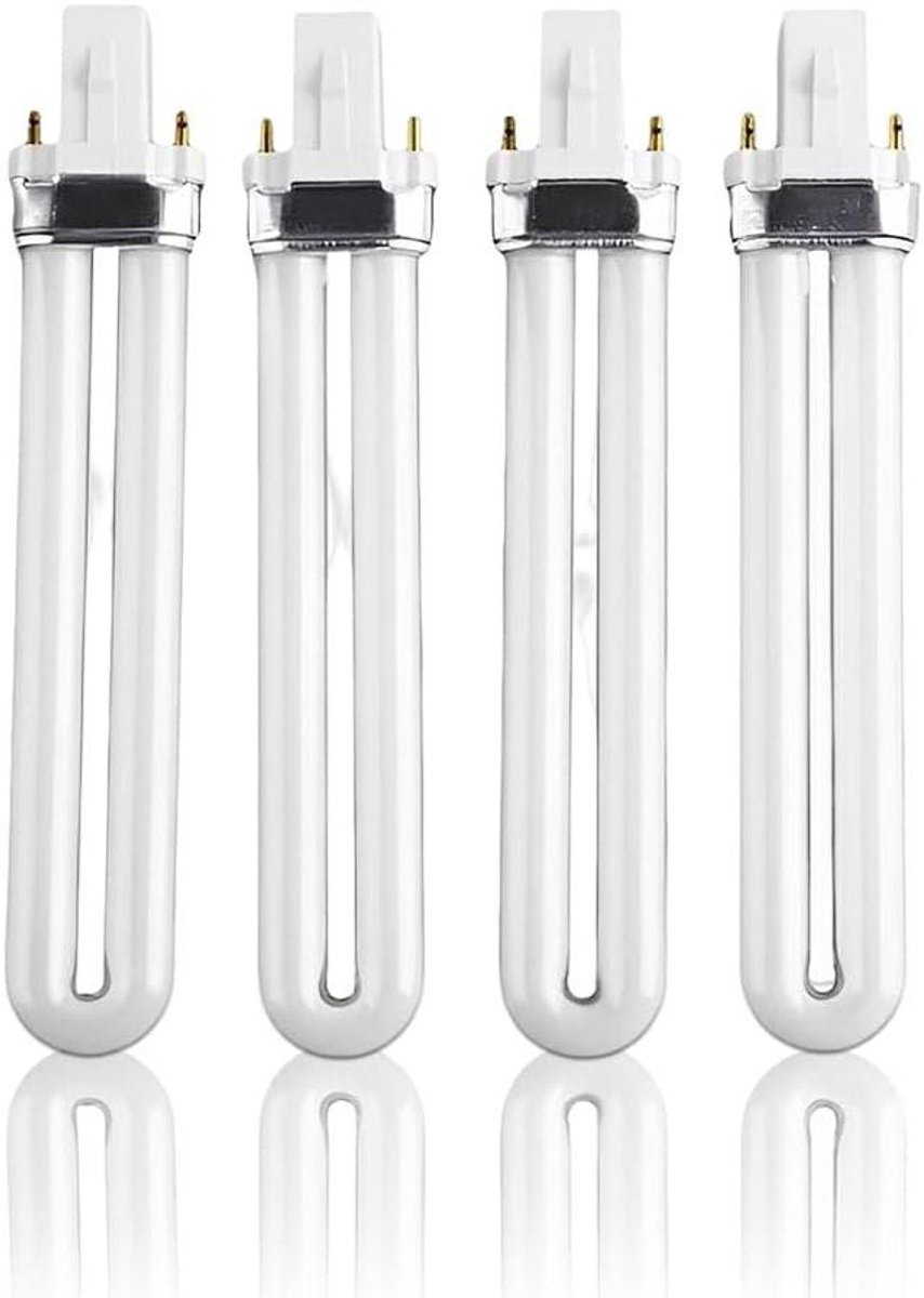 Nageldroger Lampen - Buislampen Vervanging - Nagels Drogen - Hoge Lichtopbrengst - 4 Stuks - Transparant