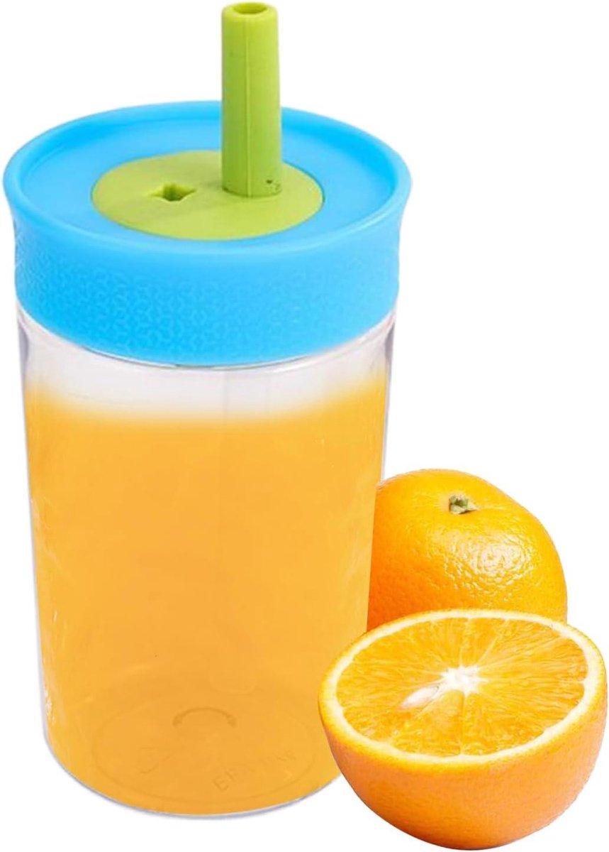 Tuitbekers Peuters - Lekvrije Drinkfles - Reizen en Op Pad - Langdurige Koelfunctie - 88 cm Breed - Luchtblauw
