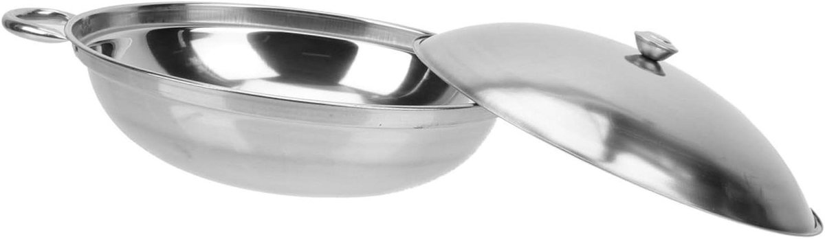 Kookpot Set - Roestvrij staal - Thuis Koken - Verstevigde Antiaanbak - 32x26cm - Zilver